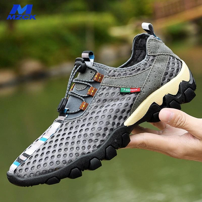 MZCK新款夏季涉水鞋男户外溯溪鞋男透气徒步鞋男运动轻便网鞋男款