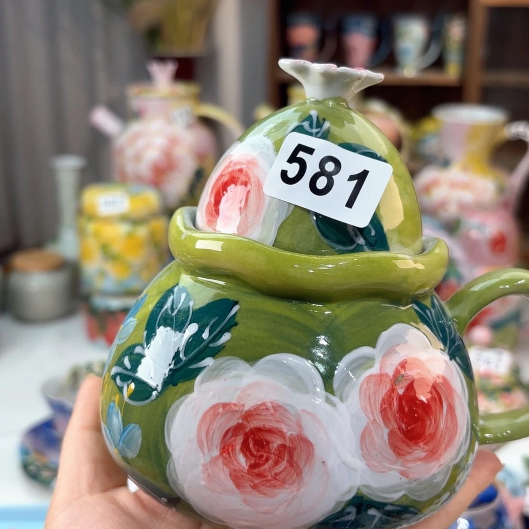景德镇手绘高温釉下彩陶瓷茶具