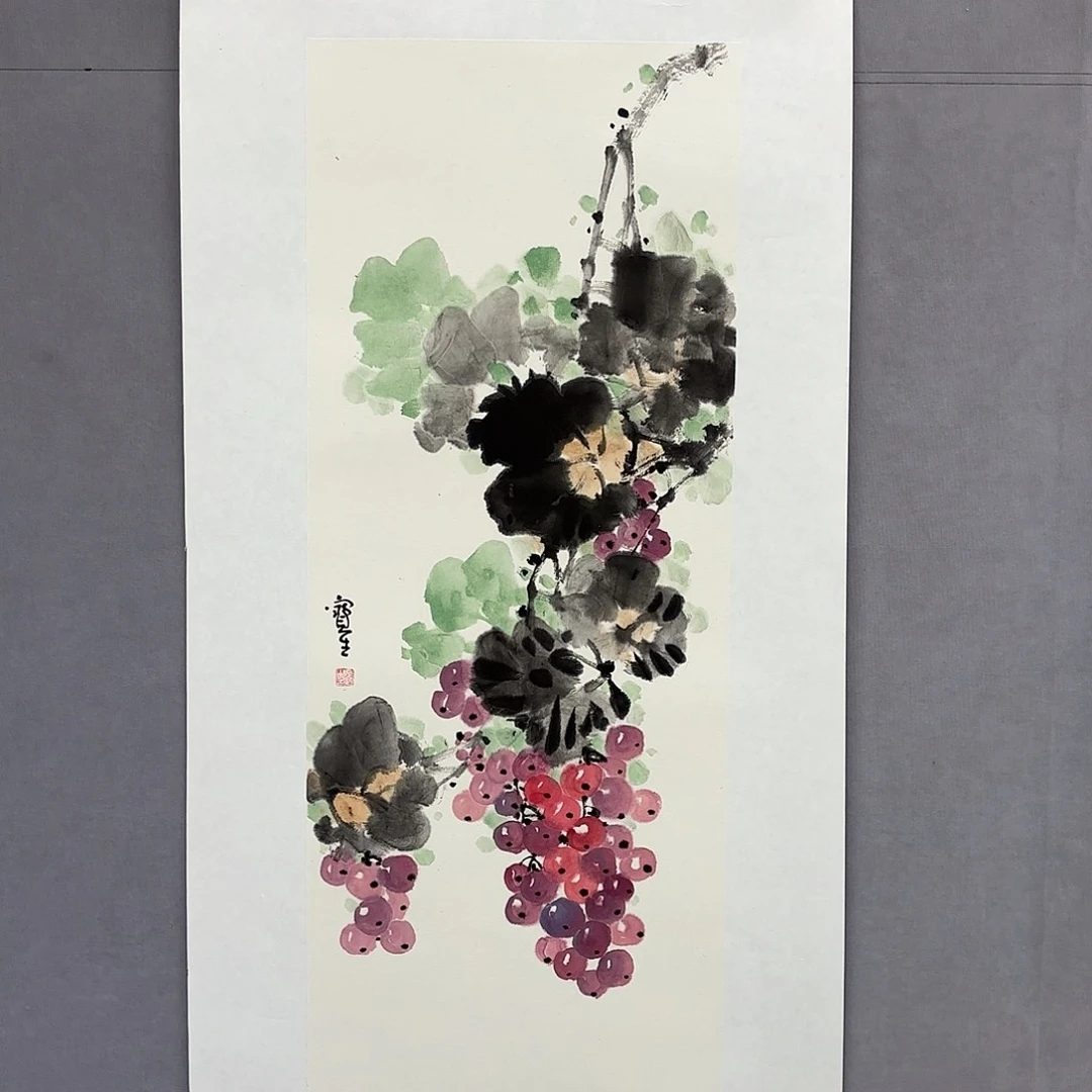 国画艺术家真人手绘