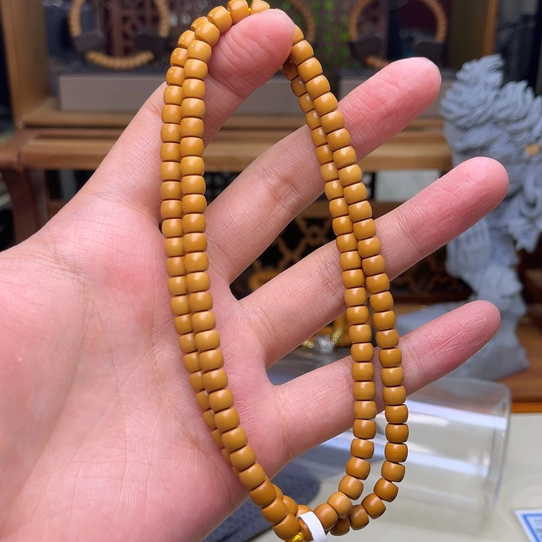 橄榄核手串/手链【听松文玩】sss级工艺精品橄榄核尖长串6.0素