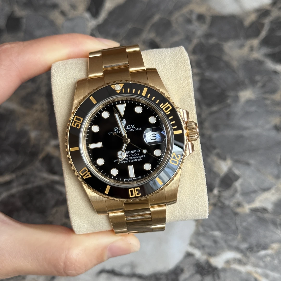 99新 Rolex/劳力士 潜航者型116618-0001全金黑/40表径全套