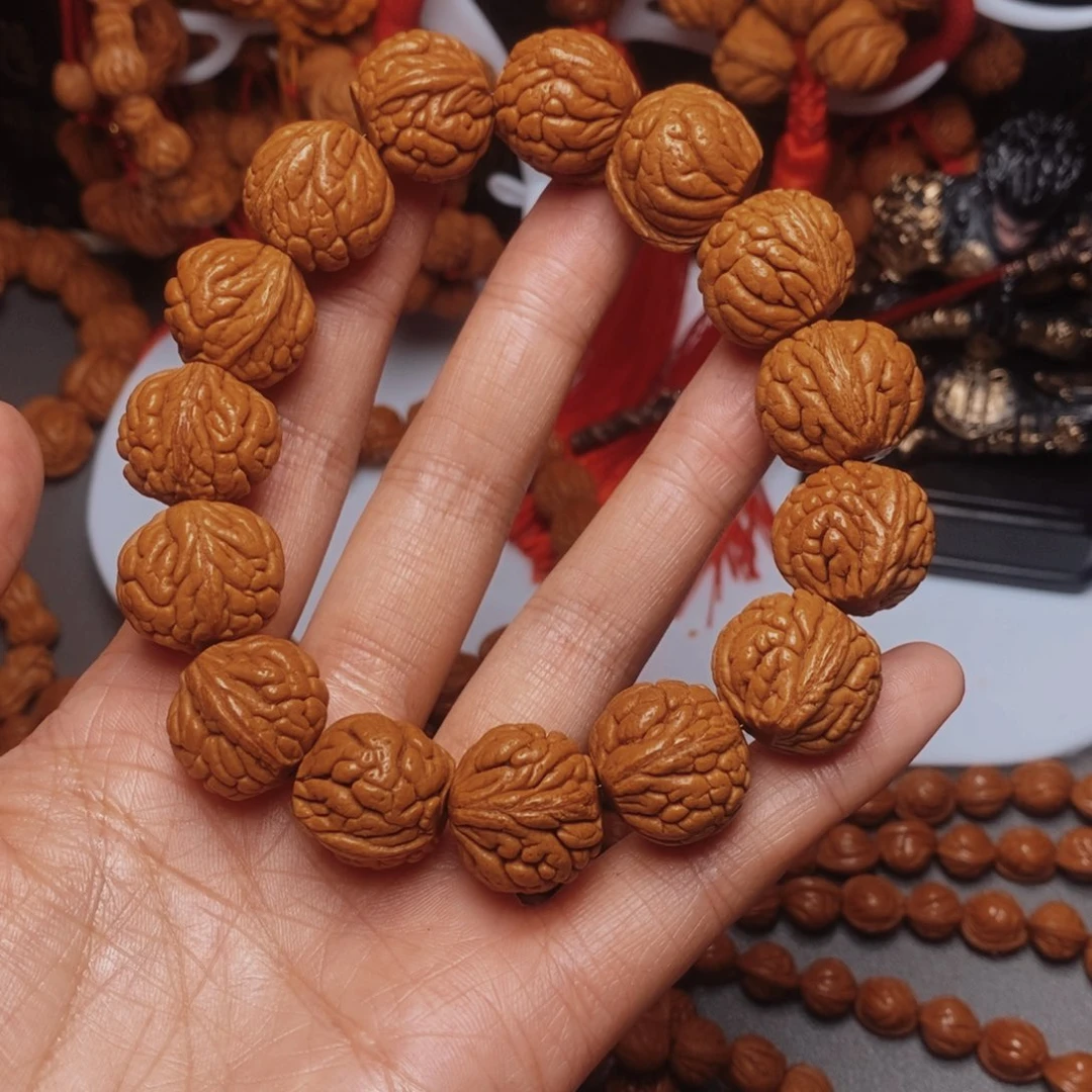 乐***扣桃核吊坠桃枭手串1