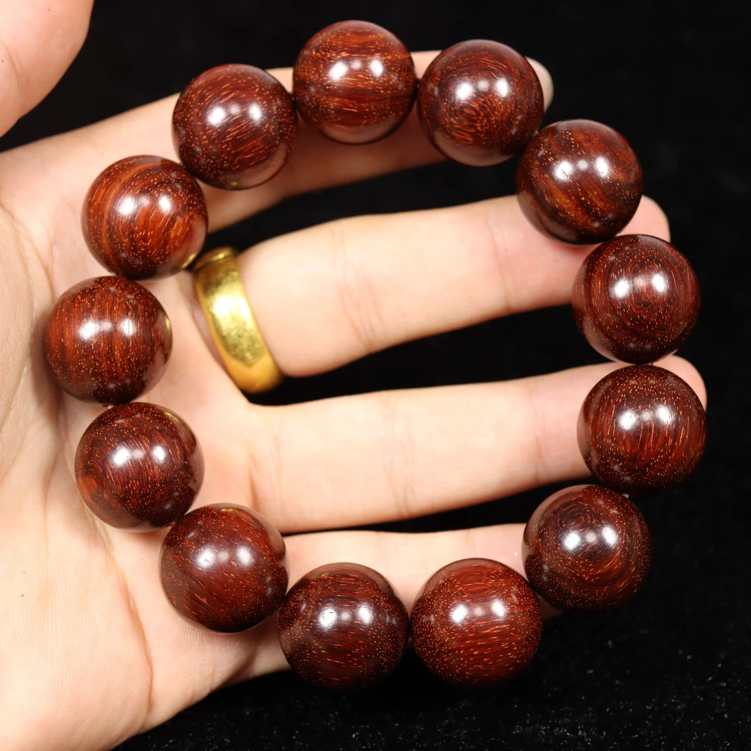 1.8*13禅意入骨，檀韵倾心丨天然小叶紫檀手串，静享盘玩之趣