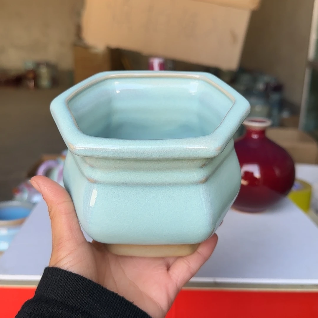 陶摆件郑家钧瓷摆件微瑕