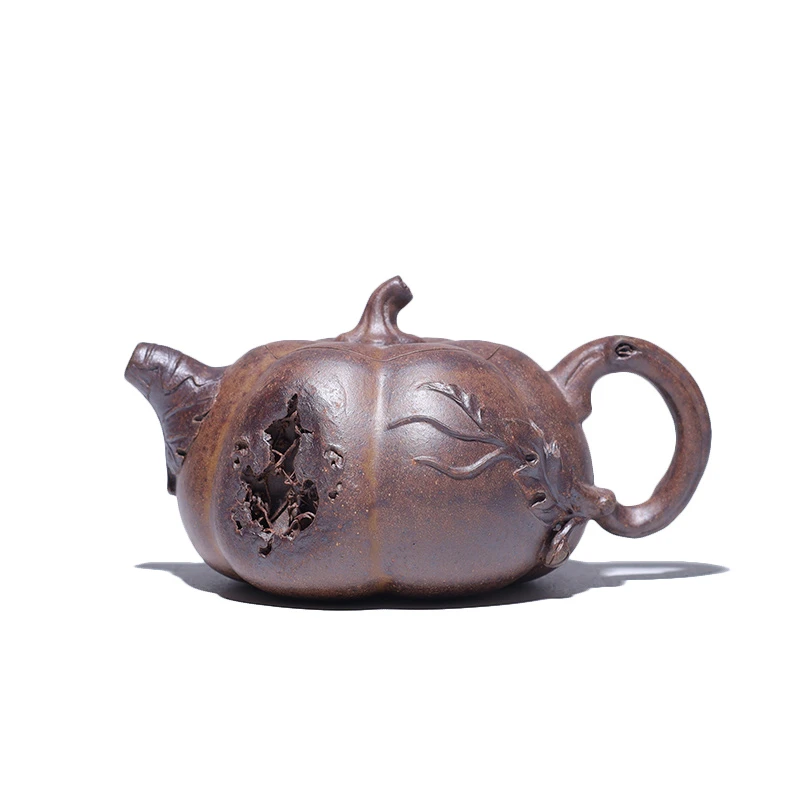 大吉羊柴烧宜兴紫砂壶茶壶原矿本山绿泥纯手工瓜悦140ml徐顺伟