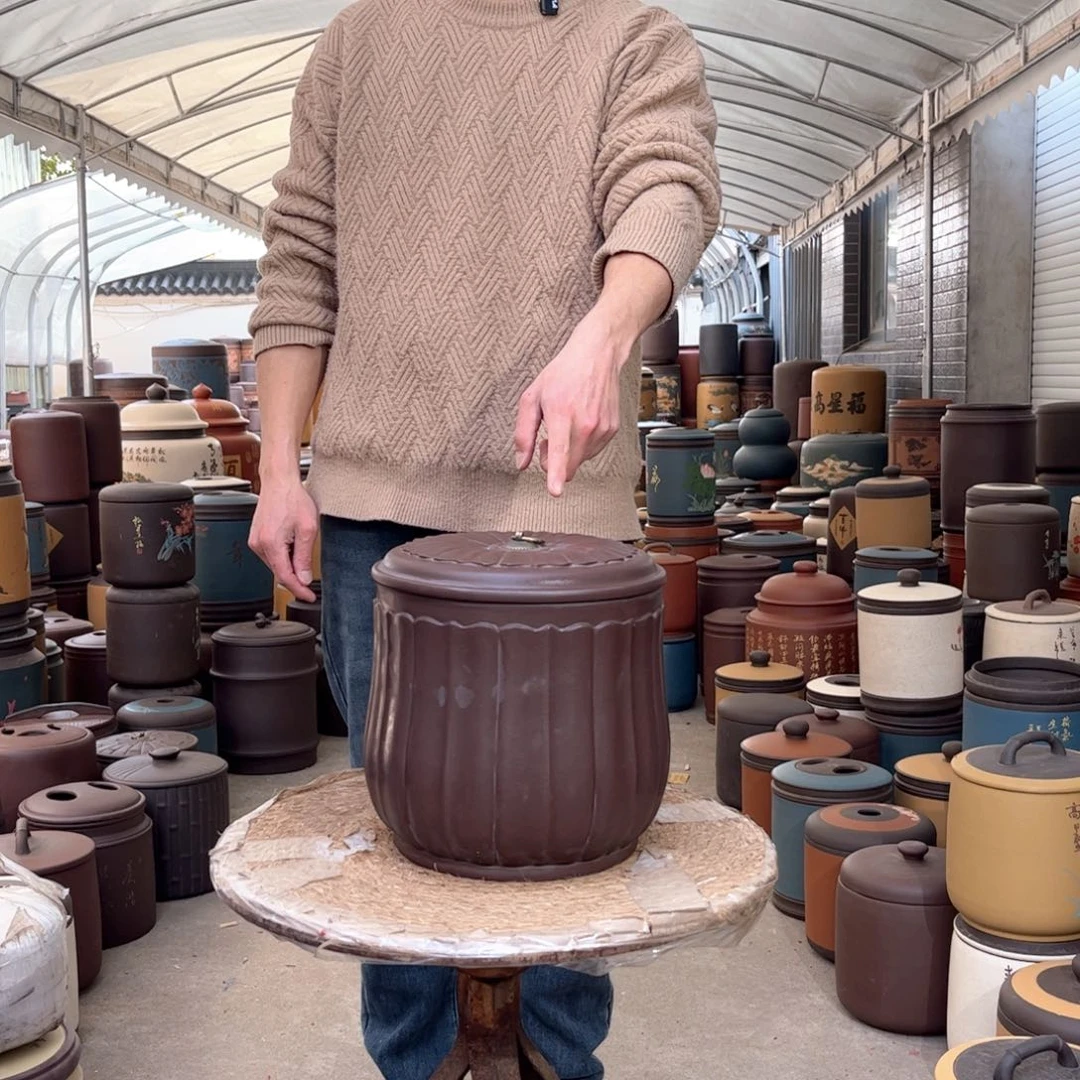 紫砂茶叶罐8 饼茶叶罐