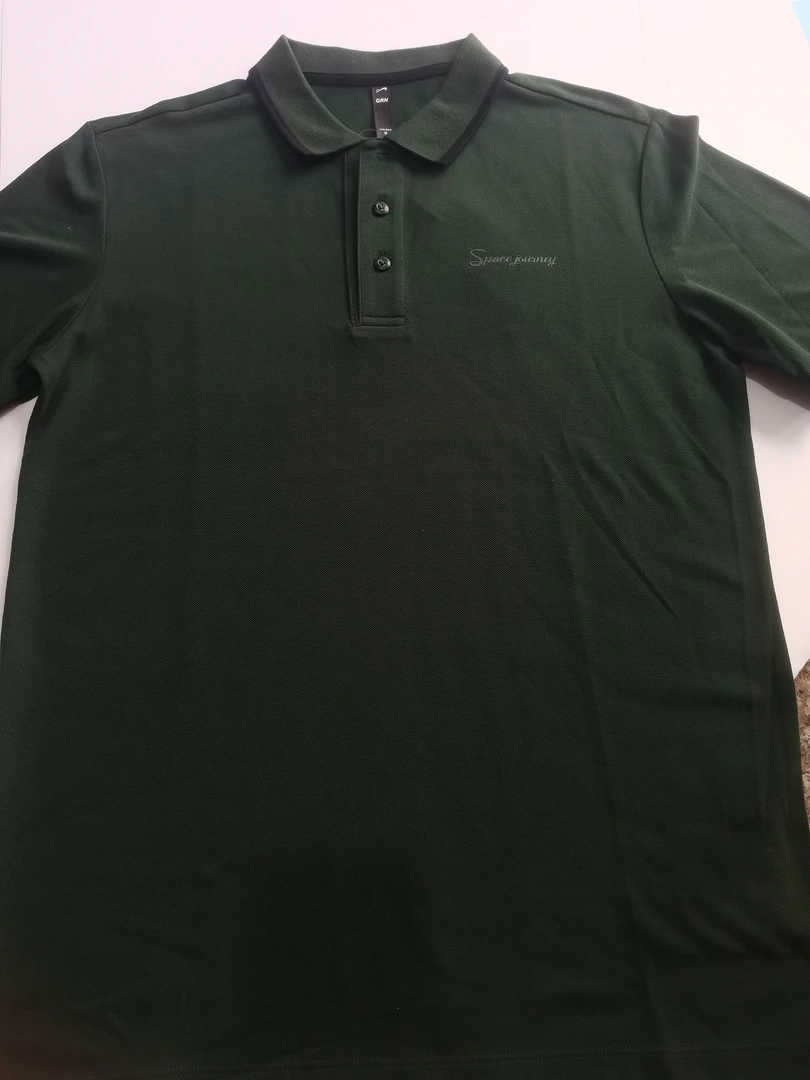 男士POLO衫短袖T恤纯色纽扣字母印花