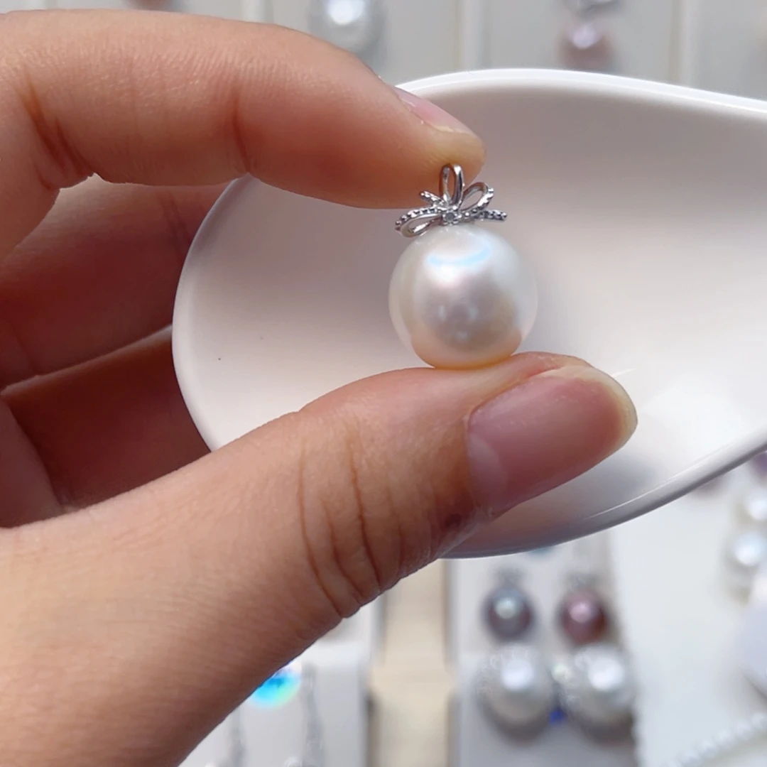 淡水珍珠颈饰银S925镶嵌