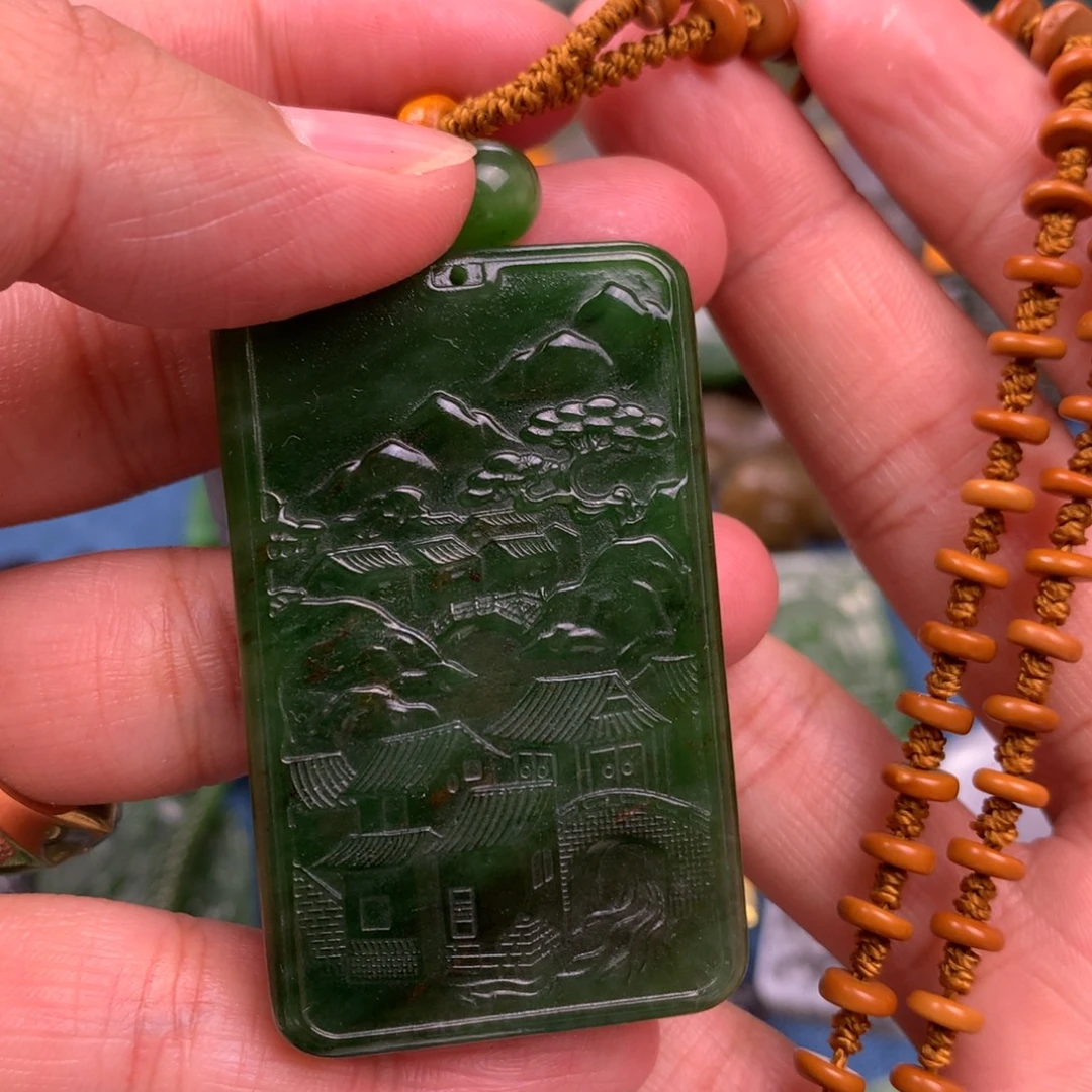 和田玉未镶嵌颈饰