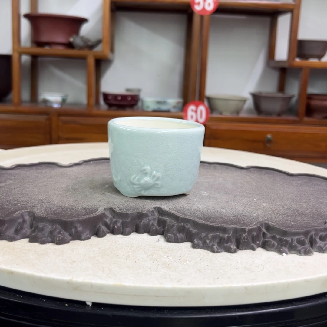 紫砂花盆瑕疵6-8。。。