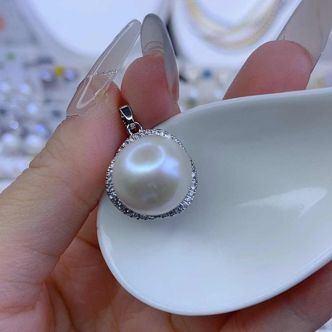 颈饰合金淡水珍珠