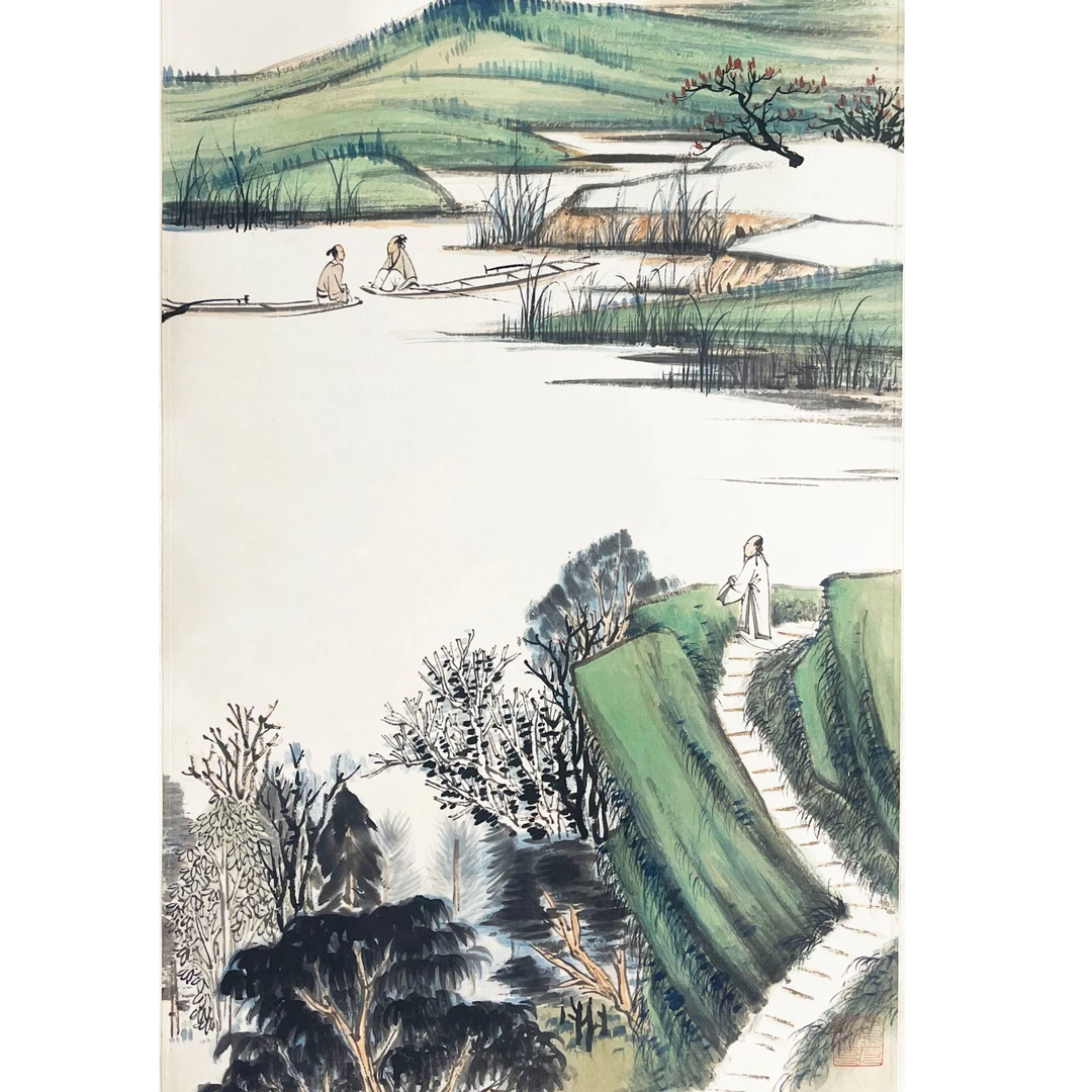 HM10004 张老 诗意图 74×37cm 纸本立轴