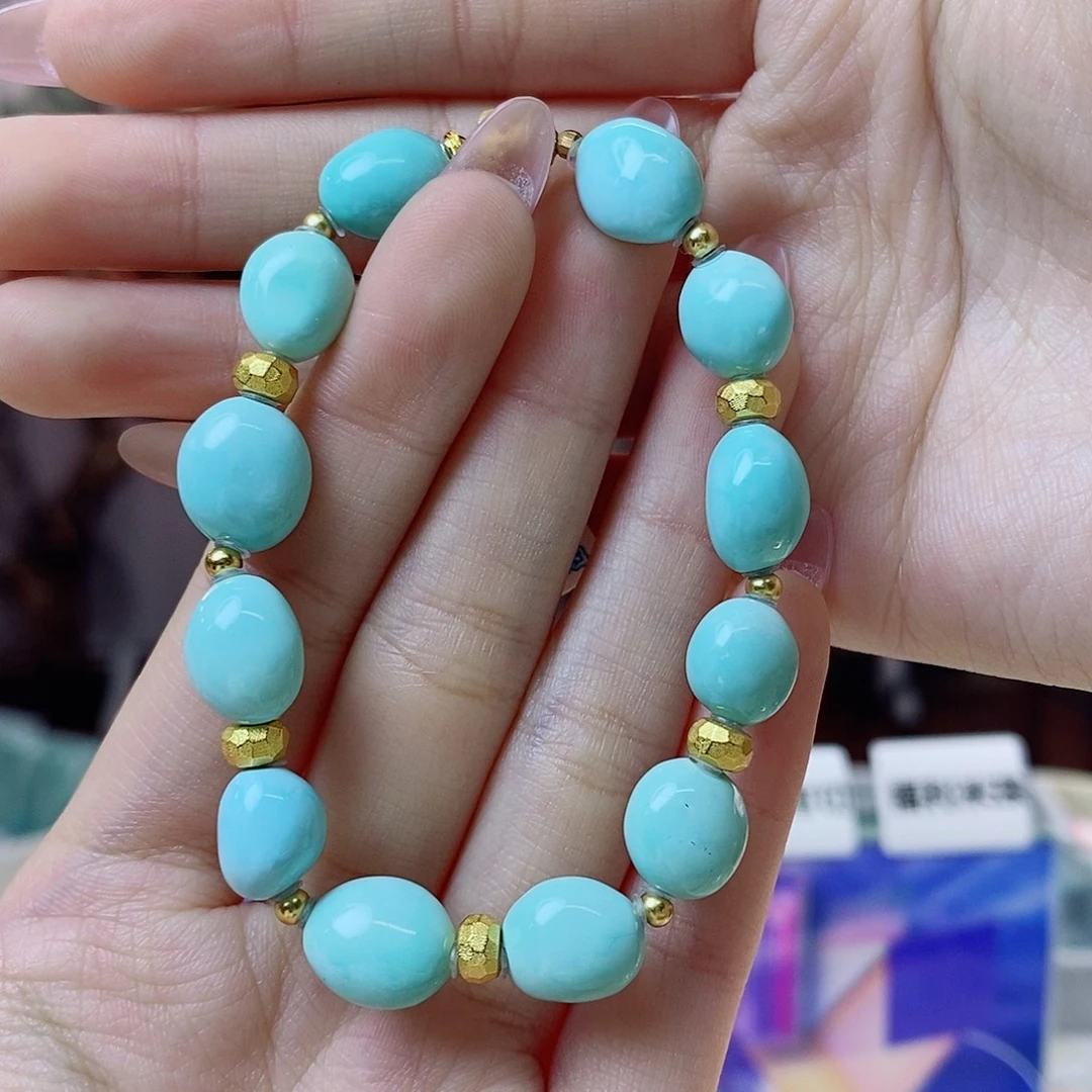 绿松石银S925镀金镶嵌珠宝奇石