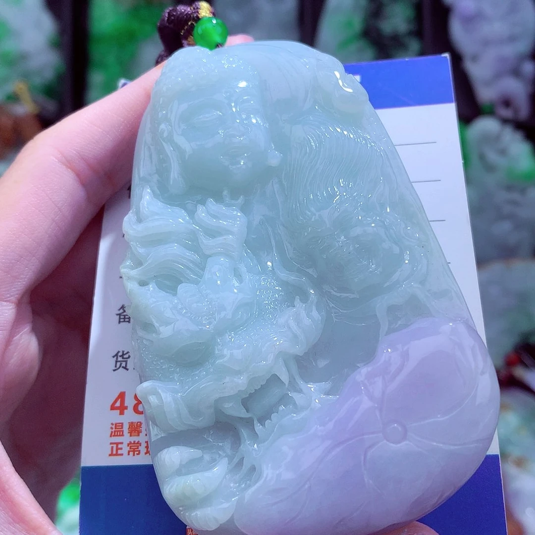 翡翠未镶嵌颈饰天然