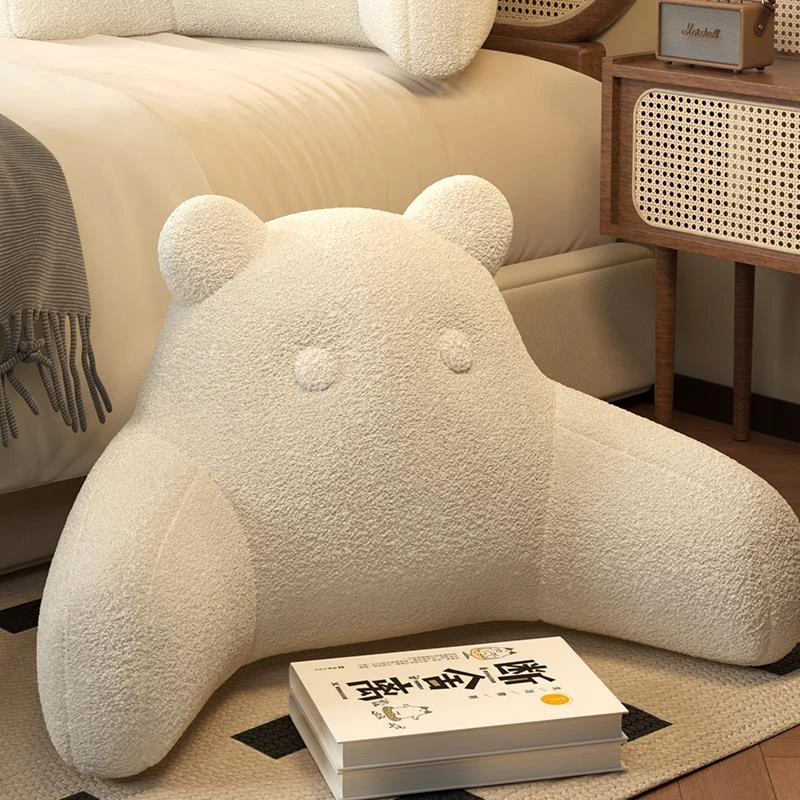 小香熊腰枕靠垫床头靠垫沙发懒人神器孕妇护腰小孩抱枕可拆洗腰靠