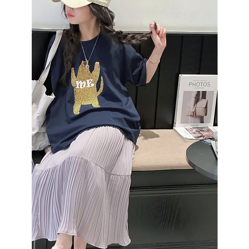 K29111 韩系女童短袖套装裙2025夏装新款儿童两件套上洋气衣裙子