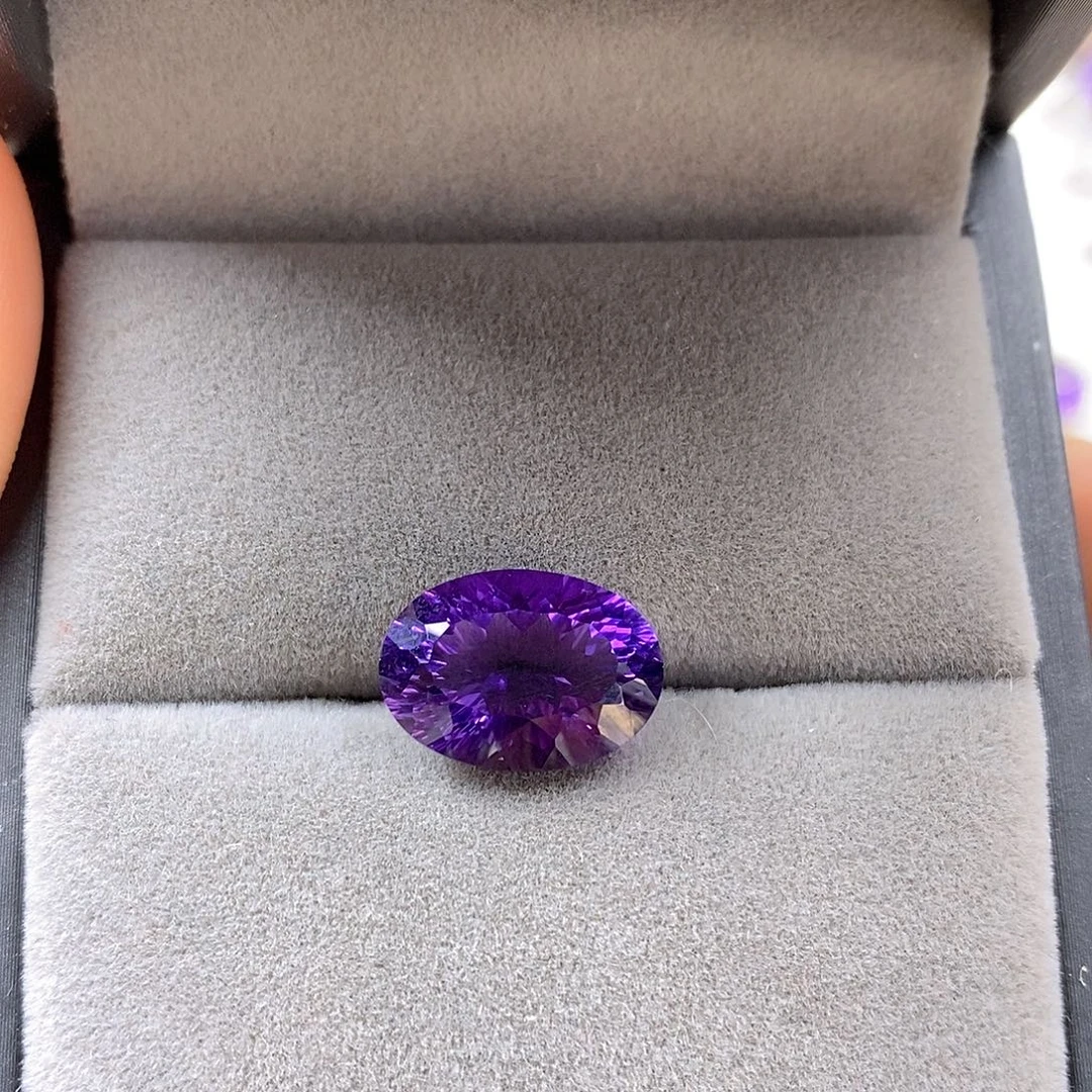 ℒ***༊水晶珠宝半成品未镶嵌Q纯天然无优化紫水晶10ct