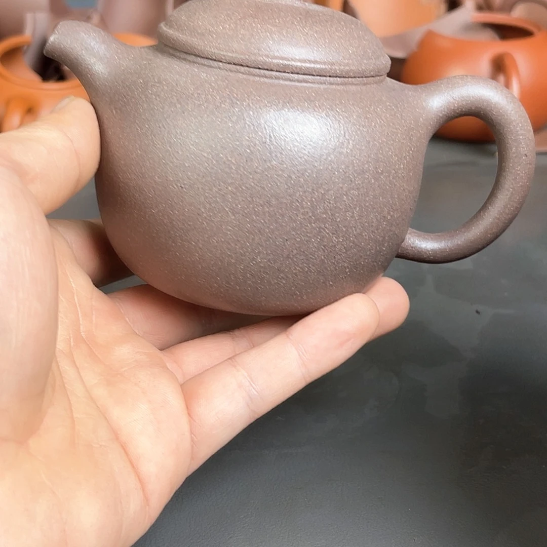 茶壶紫砂刘子新全砂天青匏尊