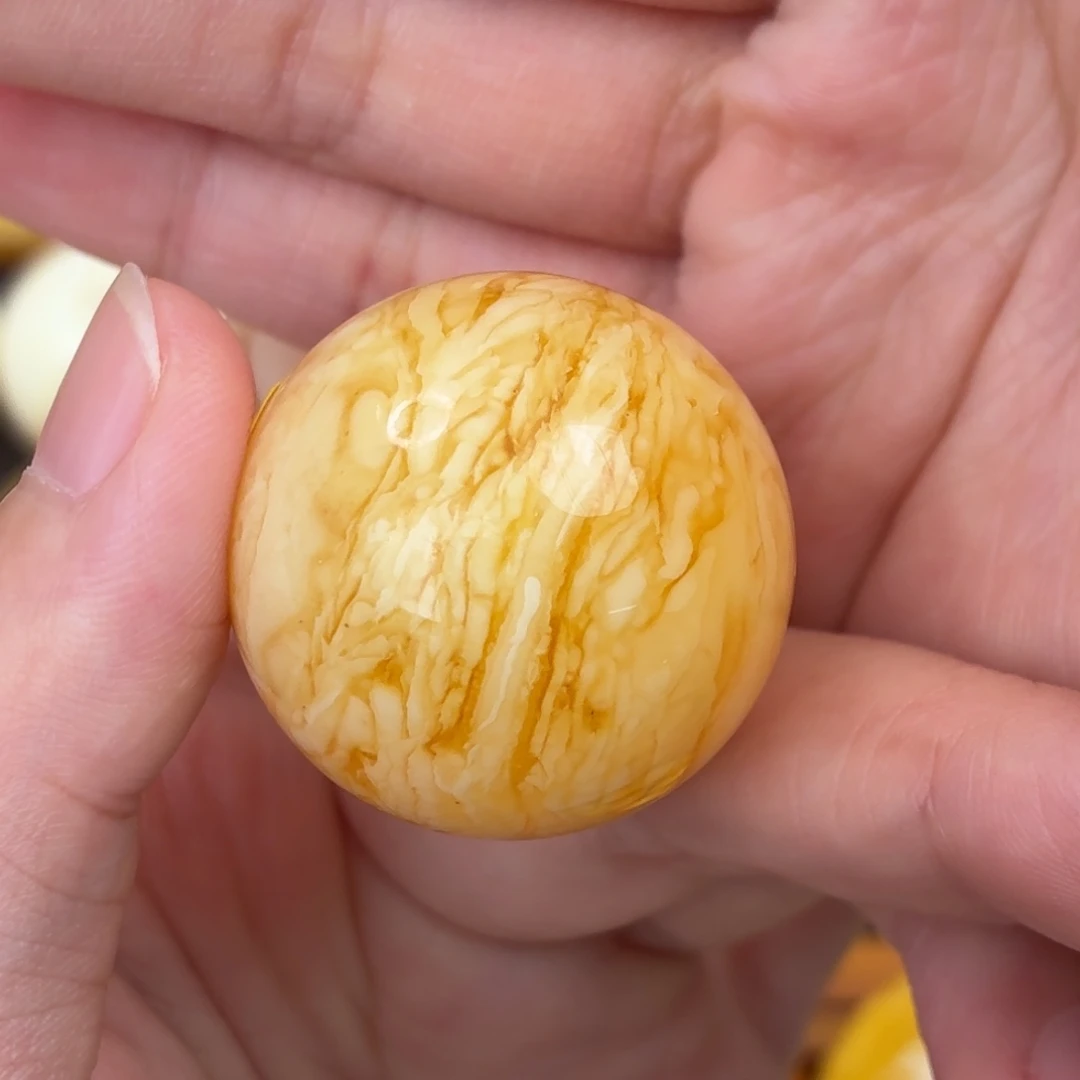 望***岳蜜蜡未镶嵌裸石虎皮纹