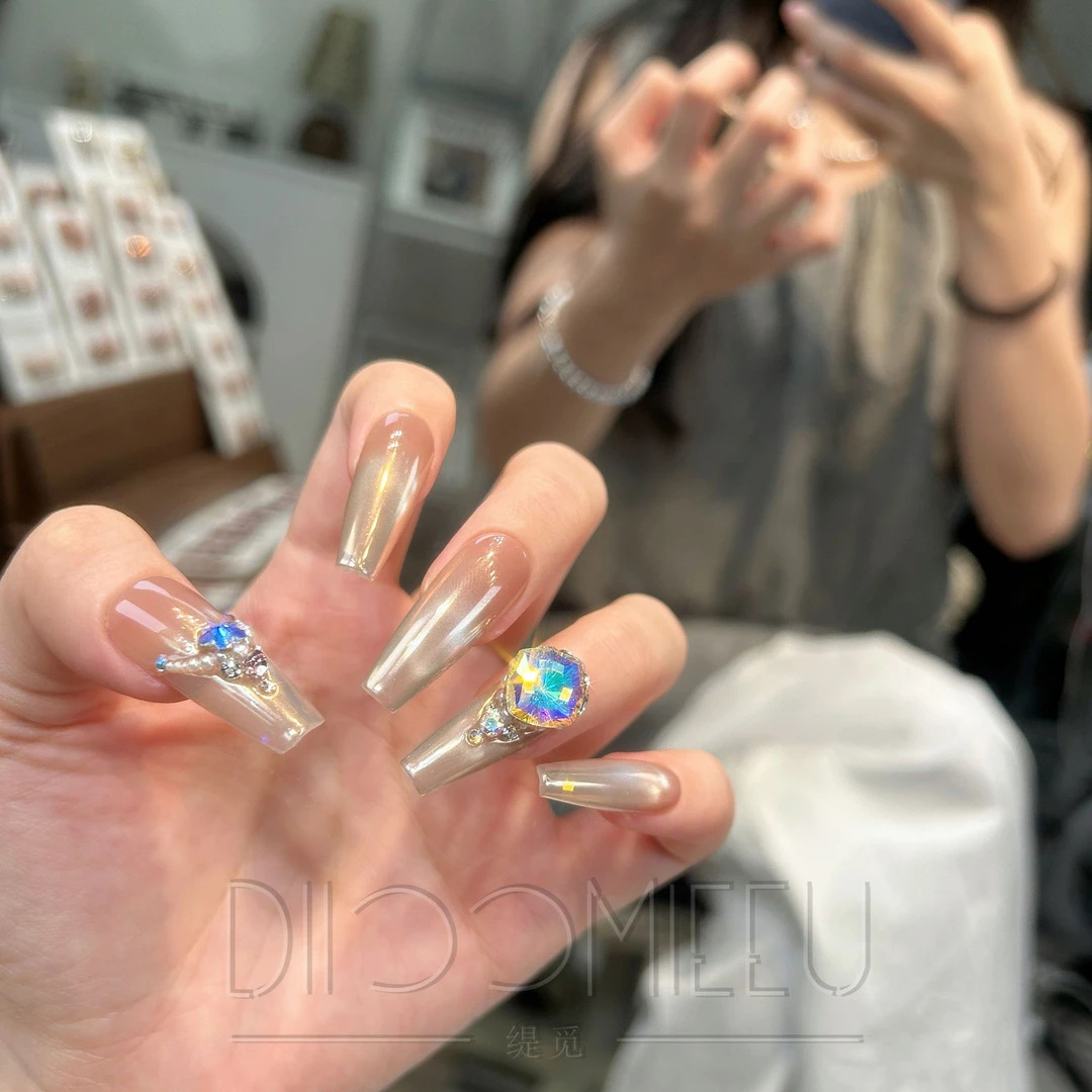 【幻彩奇境】缇觅幻彩全华子钻纯手工可拆卸式穿戴甲