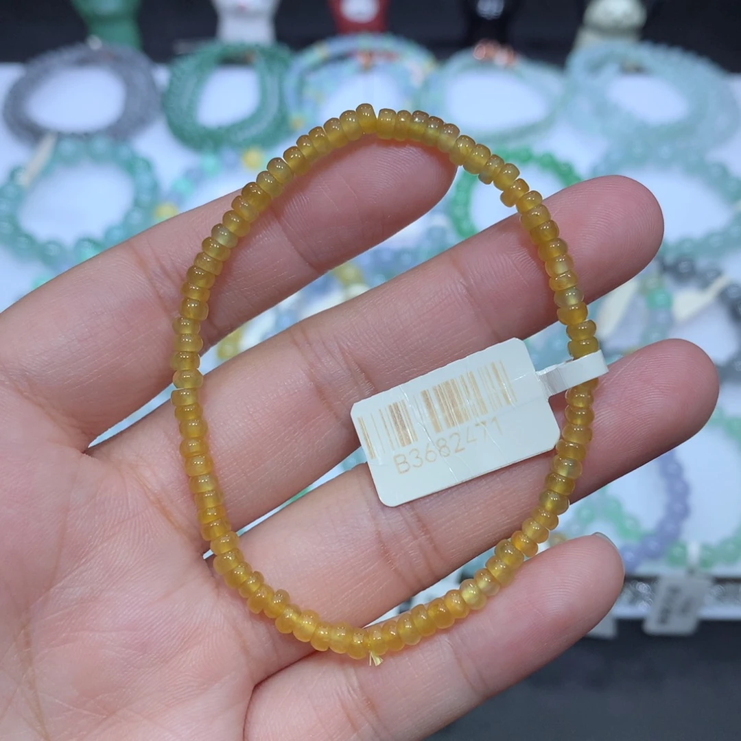 翡翠未镶嵌手串天然