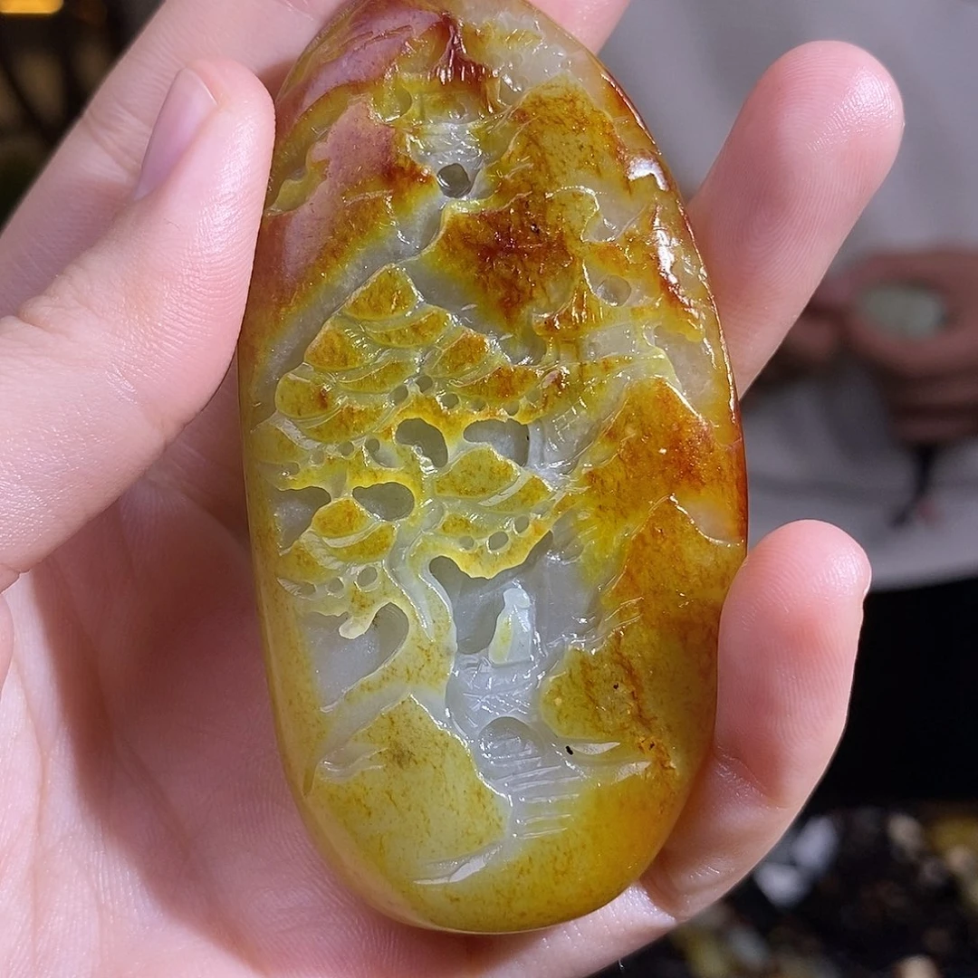 和田玉未镶嵌颈饰