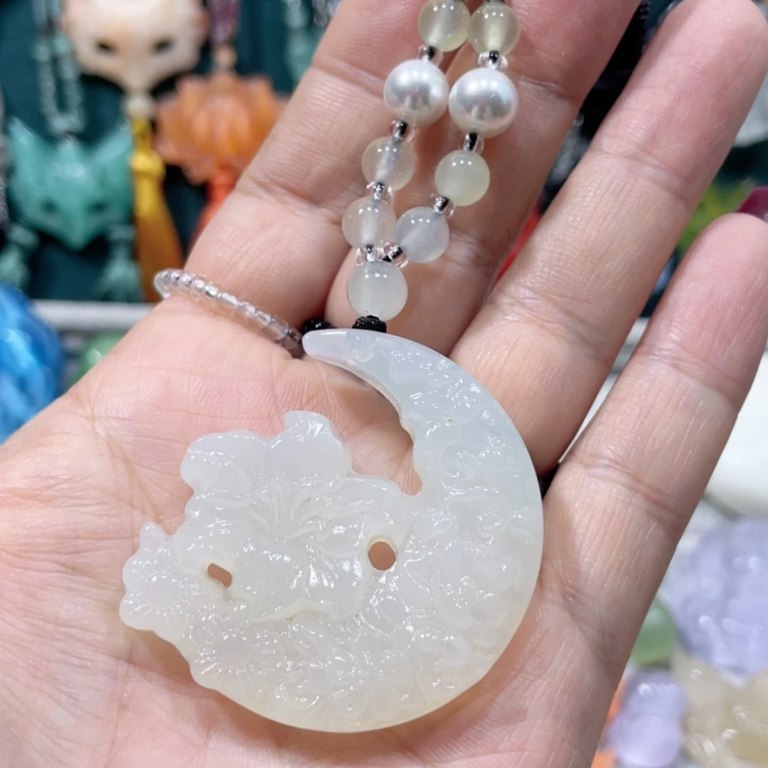 【闪购商品】未镶嵌岫玉颈饰22项链