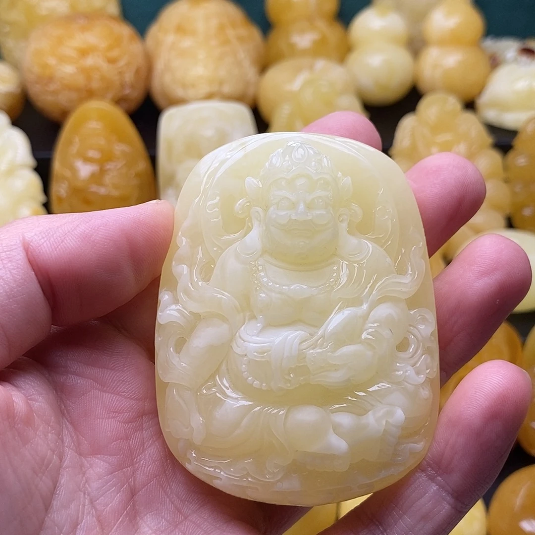 琥珀颈饰未镶嵌琥珀蜜蜡吊坠