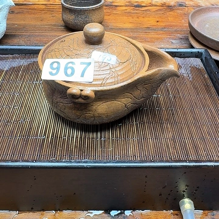 纯手工制作粗陶茶具