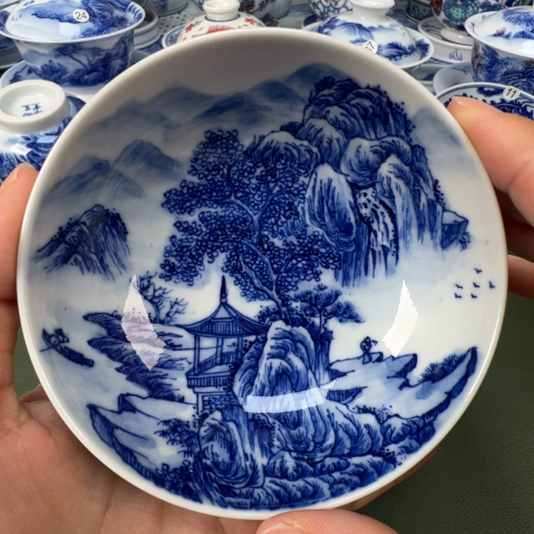 景德镇纯手工纯手绘茶具木木71