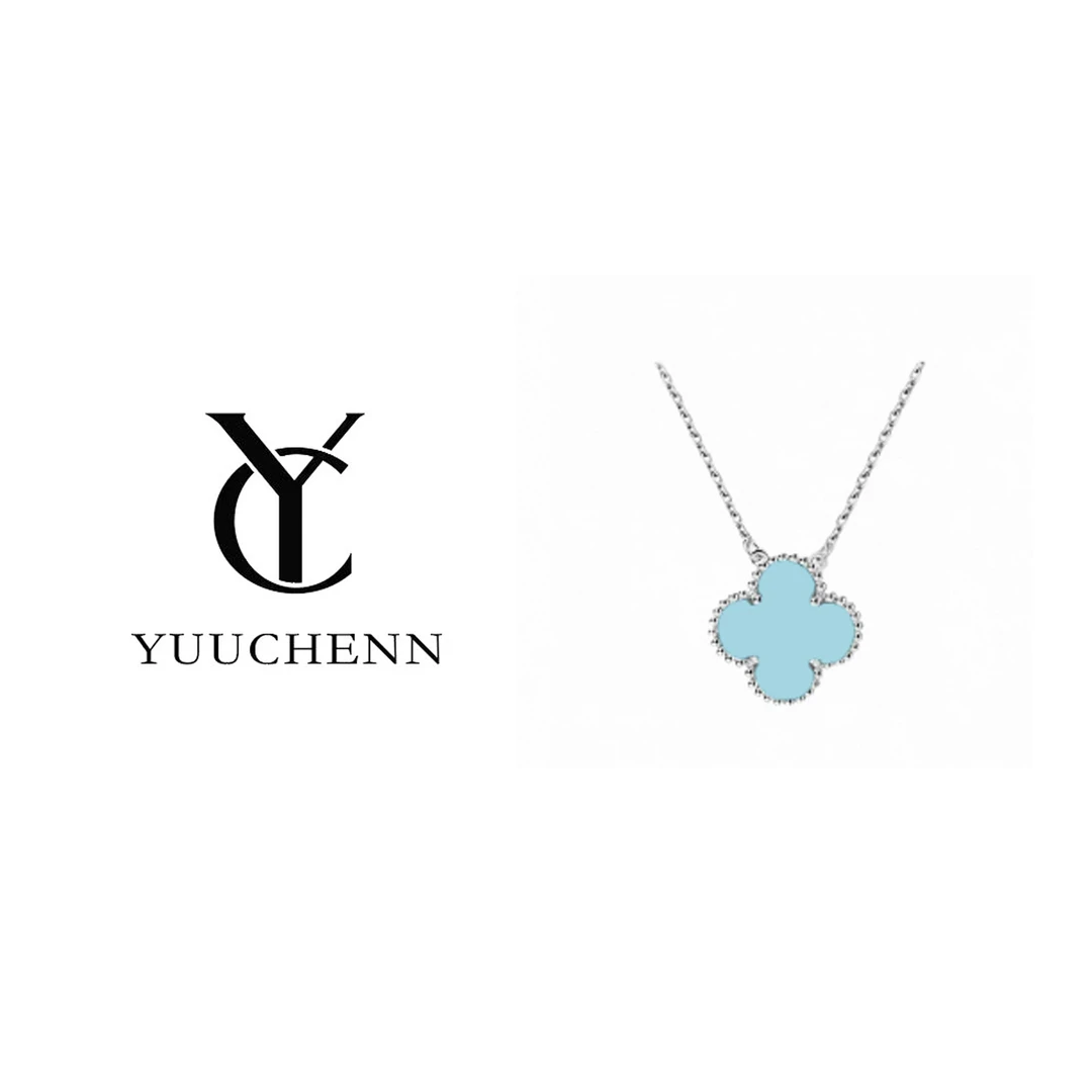 铜合金耳饰 YUUCHENN 【Alhambra】 镀k金轻奢女士项链