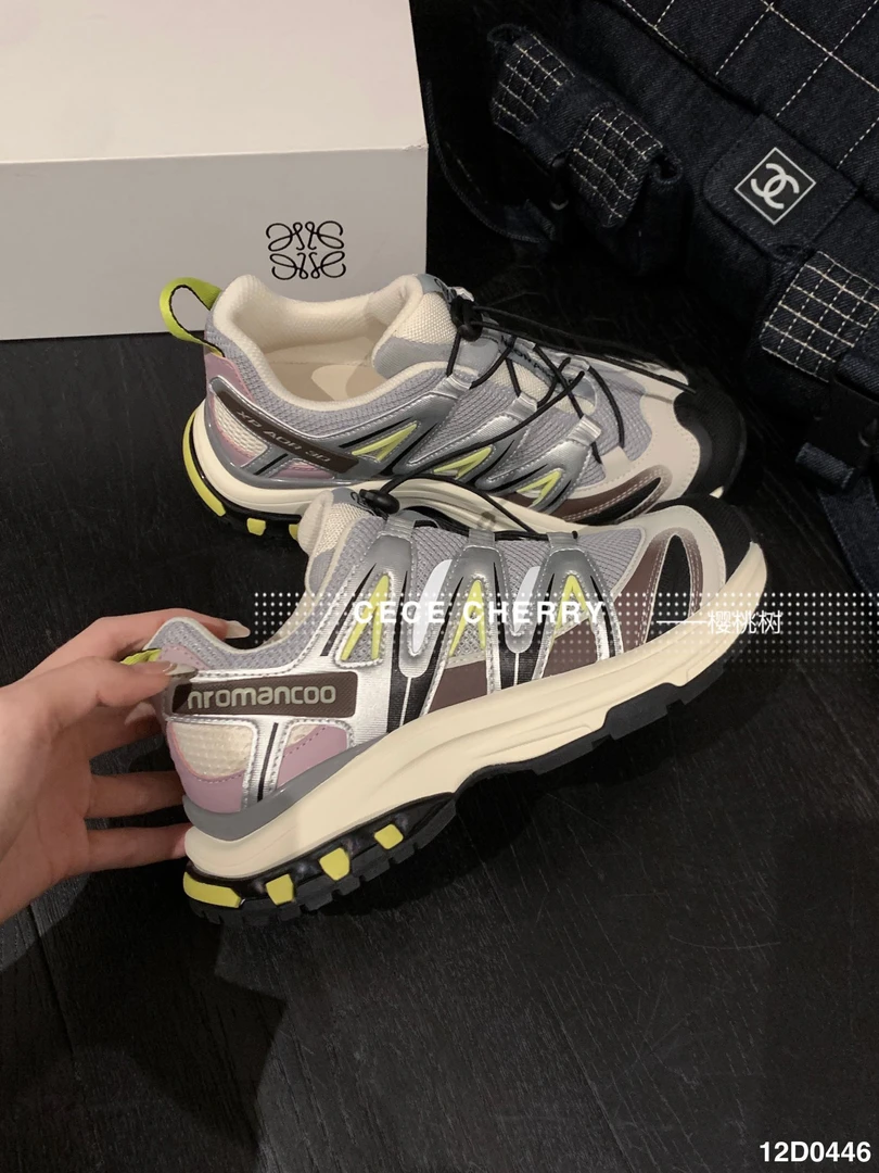 银紫沙场灰户外训练低帮户外徒步跑鞋男女同款