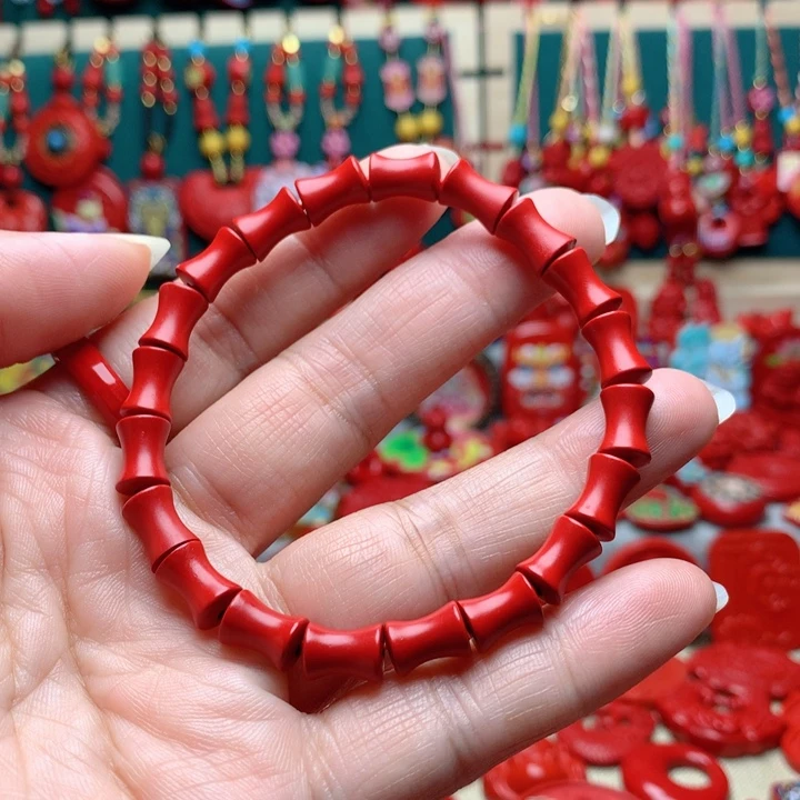 天然辰砂工艺品朱砂手串