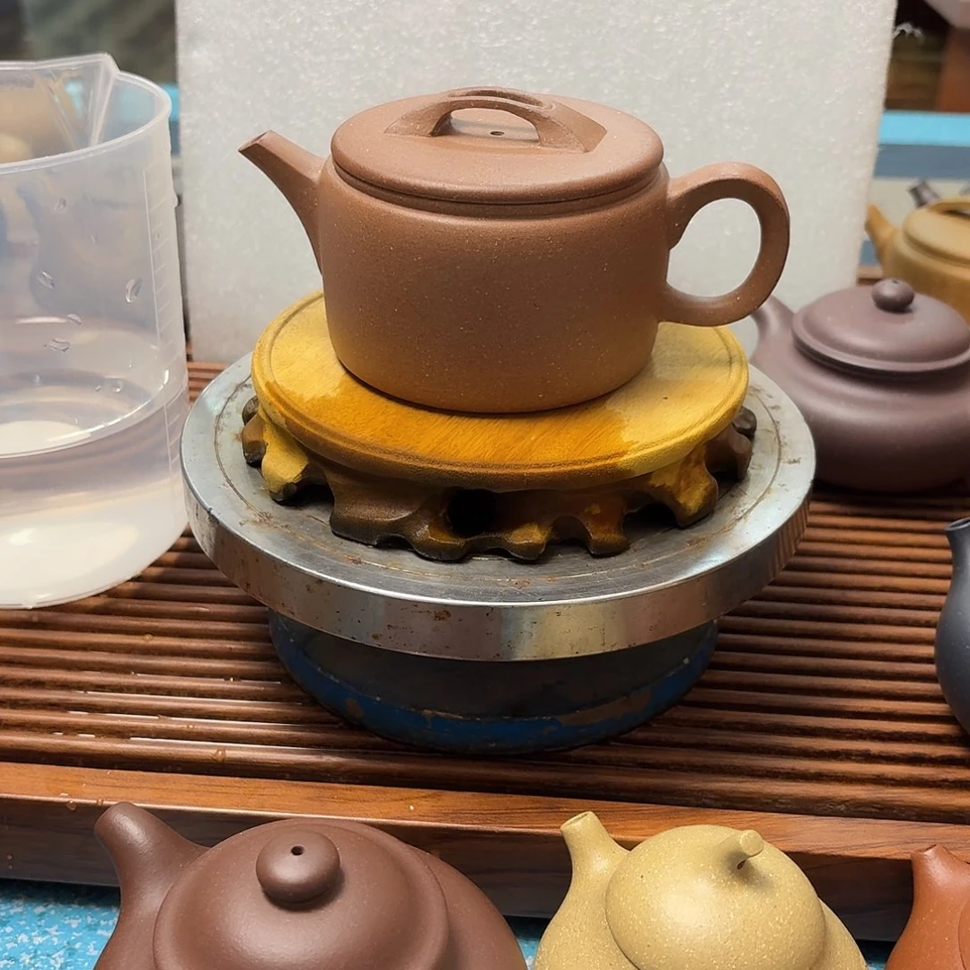 力***杨紫砂茶壶半手工制作