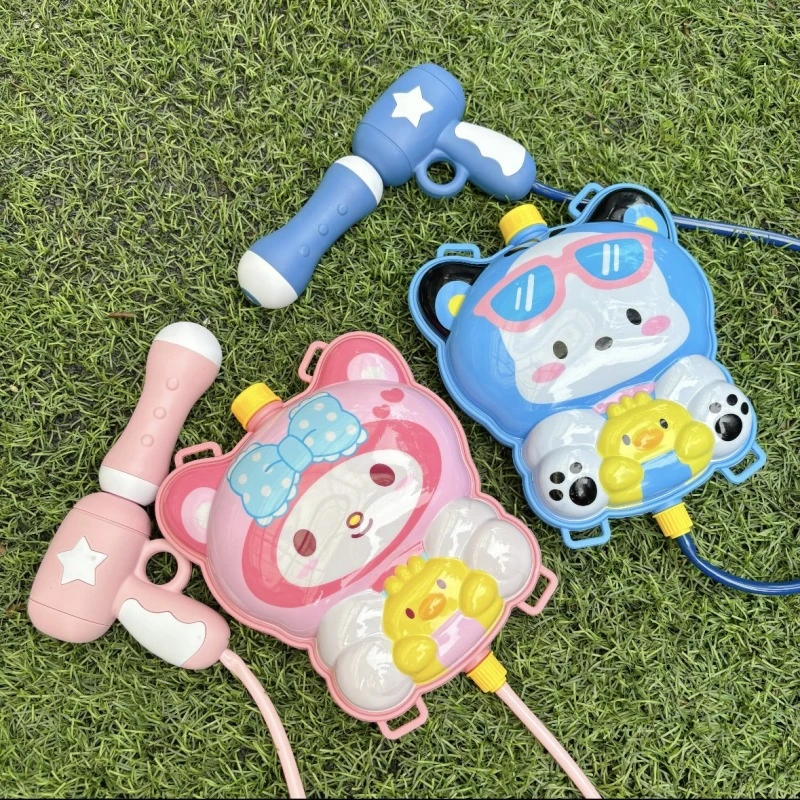 儿童背包水枪帕恰狗美乐蒂卡通抽拉式远射程大容量夏季打水仗神器