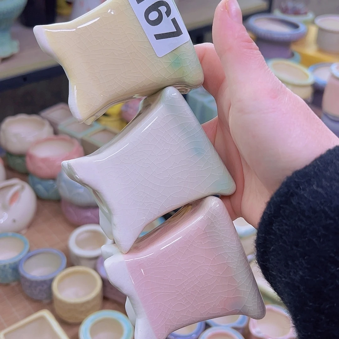 红陶陶瓷花盆当场满12包邮