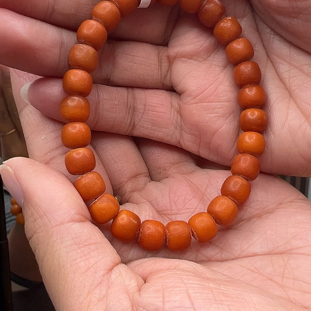 裸石琥珀未镶嵌℡****.橘皮手串8mm