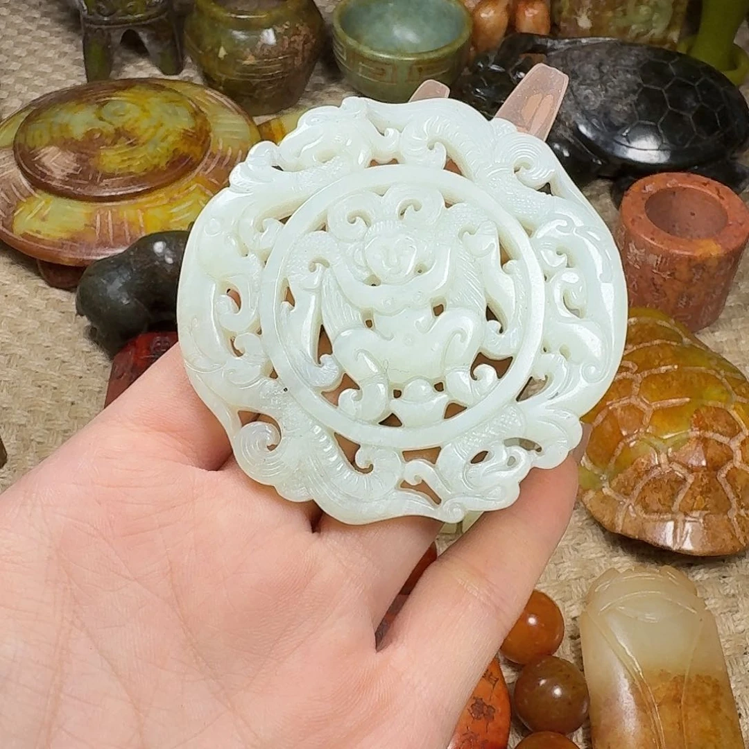 白玉菩提吊坠挂件