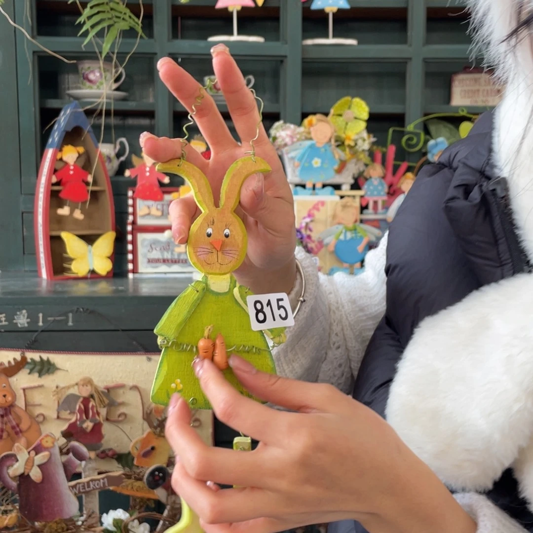 木质圣诞月福中古老货玩具默认微瑕损米