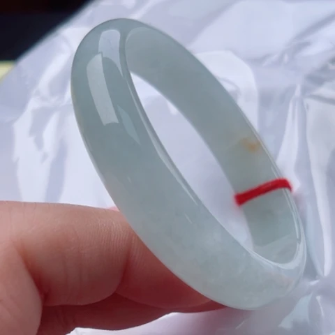 翡翠手镯未镶嵌贵妃58椭圆无纹裂48小时鉴赏期