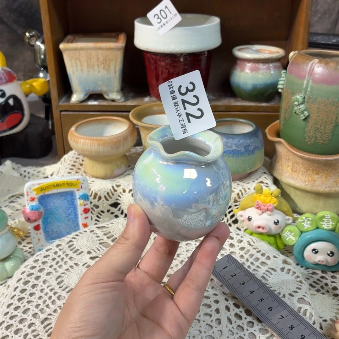 景德镇陶瓷花盆艺术炫彩