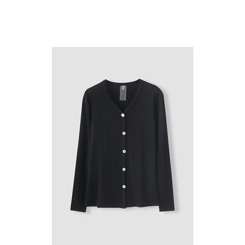 高品质特惠来袭设计感黑色长袖T恤 NWZY003X