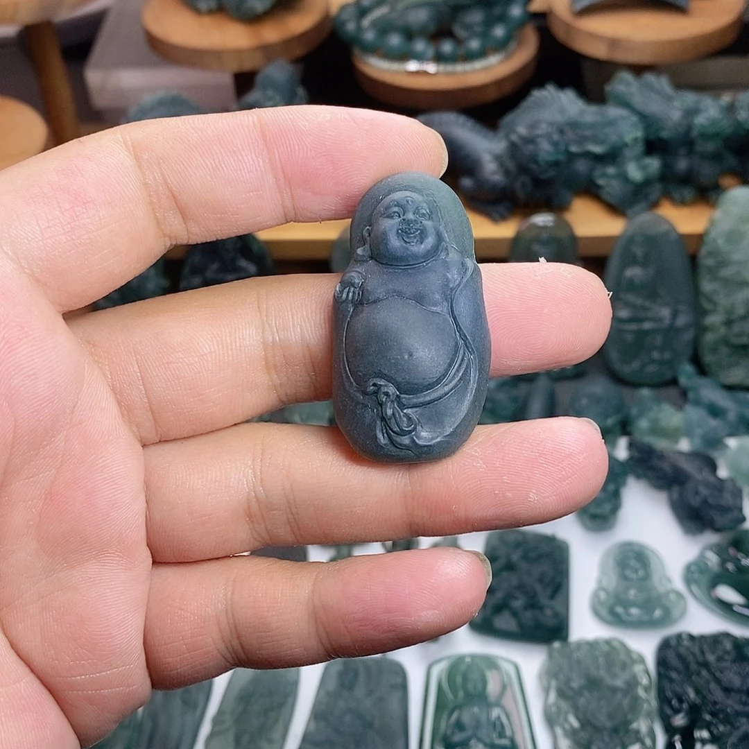 定制翡翠未镶嵌佛