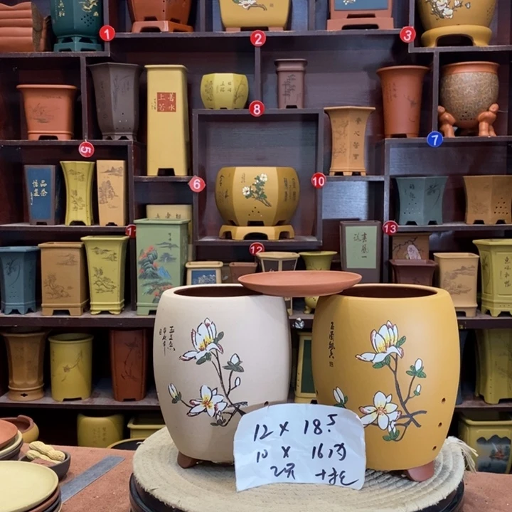 紫砂花盆紫砂花盆