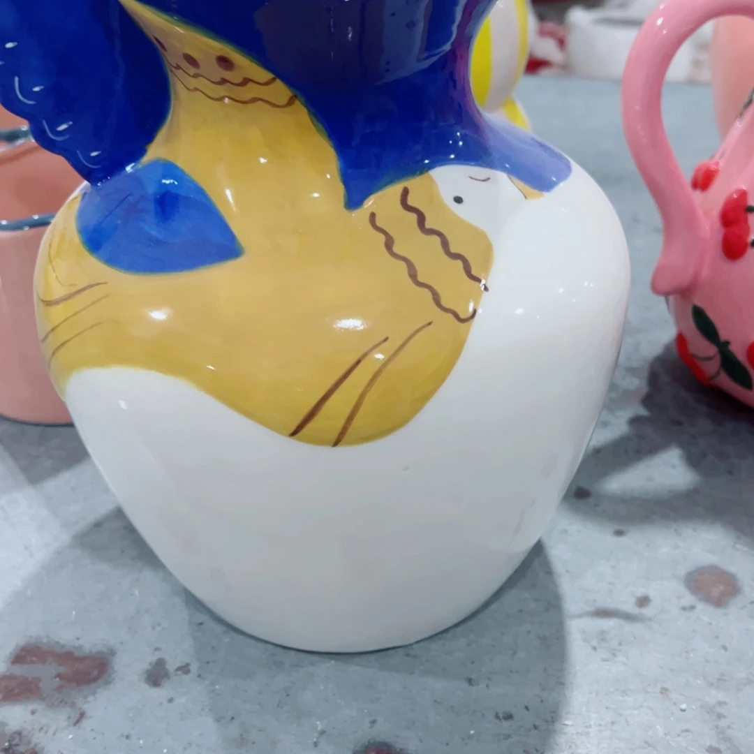 有孔，陶瓷花盆满10米包邮发货