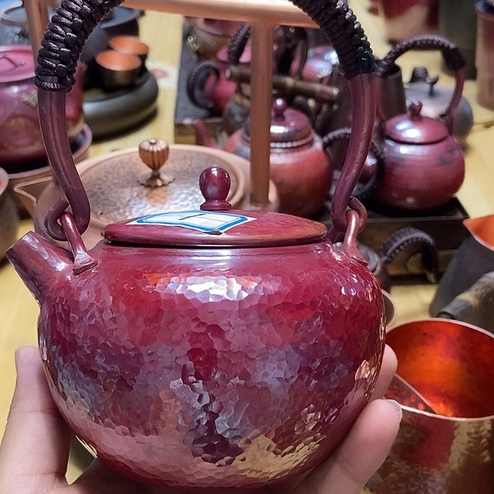 纯手工制作紫铜铜壶壶