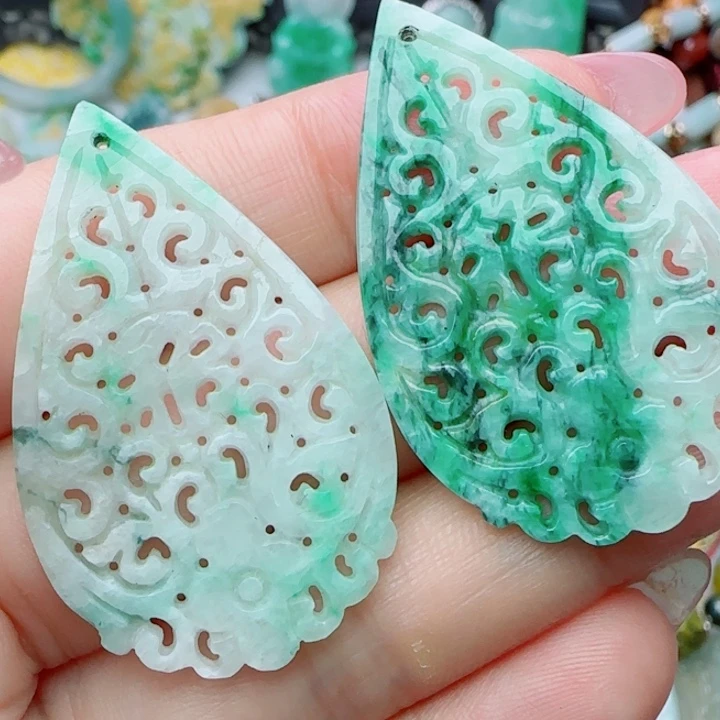 翡翠未镶嵌颈饰天然A货25