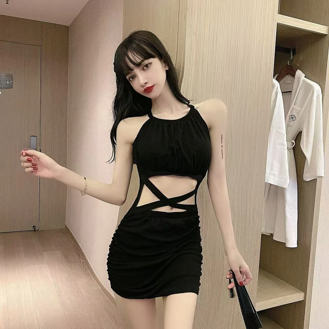 1063#性感大镂空短裙