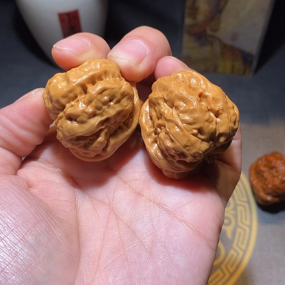 文玩核桃把件全品无修35尺怀柔蛤蟆头