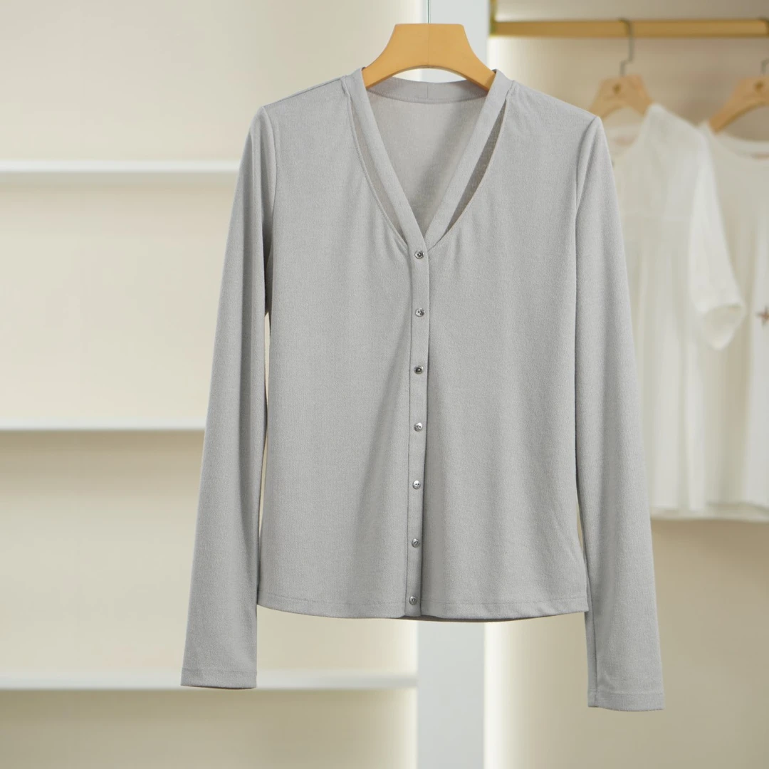 麦迪尚品【H】K232 春季简约针织上衣薄款品牌折扣女装A组1